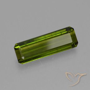 Tourmaline Vert foncé naturelle Octogone / coupe Émeraude, 1.77 ct, VS
