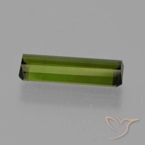 Tourmaline Vert foncé naturelle Octogone / coupe Émeraude, 1.77 ct, VS