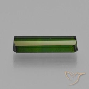 Tourmaline Vert forêt profond naturelle Taille émeraude, 2.89 ct, VS