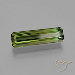 Tourmaline Vert foncé naturelle Octogone / coupe Émeraude, 2.70 ct, VVS-VS