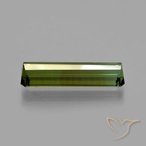 Tourmaline Vert foncé naturelle Octogone / coupe Émeraude, 2.70 ct, VVS-VS