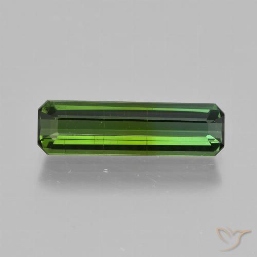 Tourmaline Vert foncé naturelle Octogone / coupe Émeraude, 1.81 ct, VS-SI