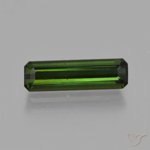 2.02ct Naturel Vert foncé Tourmaline, Taille émeraude, VS