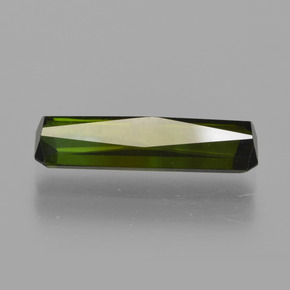 Tourmaline Vert foncé naturelle Taille émeraude, 1.62 ct, VS