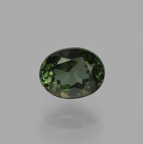Tourmaline Vert foncé naturelle Coupe ovale, 0.87 ct, VVS-VS