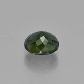 Tourmaline vert foncé naturelle coupe ovale, 1,13 ct, VVS-VS