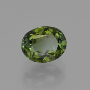 Tourmaline Vert foncé naturelle Coupe ovale, 1.05 ct, VVS-VS