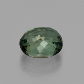 Tourmaline vert naturelle coupe ovale, 1,31 ct, VS