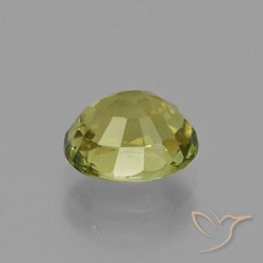 Tourmaline Jaune terreux naturelle Coupe ovale, 1.20 ct, VS