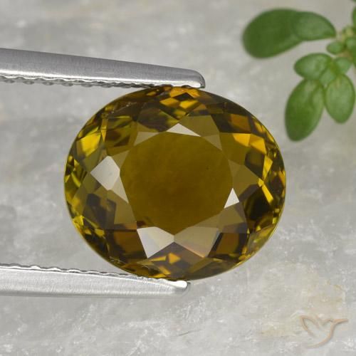2.72ct Naturel Brun doré Tourmaline, ovale, VVS