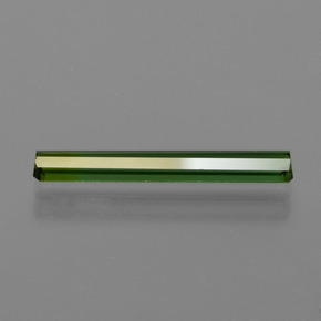 Tourmaline Vert foncé naturelle Taille émeraude, 1.55 ct, VVS-VS
