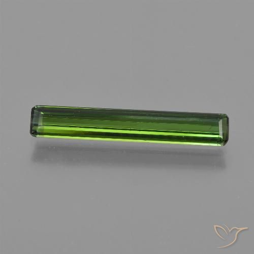 1.53ct Naturel Vert foncé Tourmaline, Taille émeraude, VS