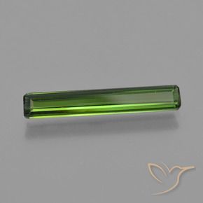 Tourmaline Vert foncé naturelle Octogone / coupe Émeraude, 1.53 ct, VS