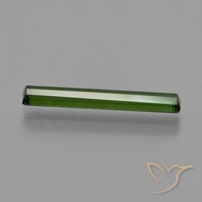 Tourmaline Vert foncé naturelle Octogone / coupe Émeraude, 1.53 ct, VS