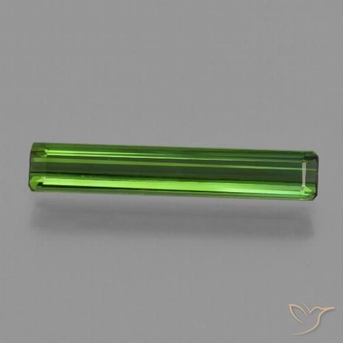 1.52ct Naturel Forêt verte Tourmaline, Taille émeraude, VVS-VS