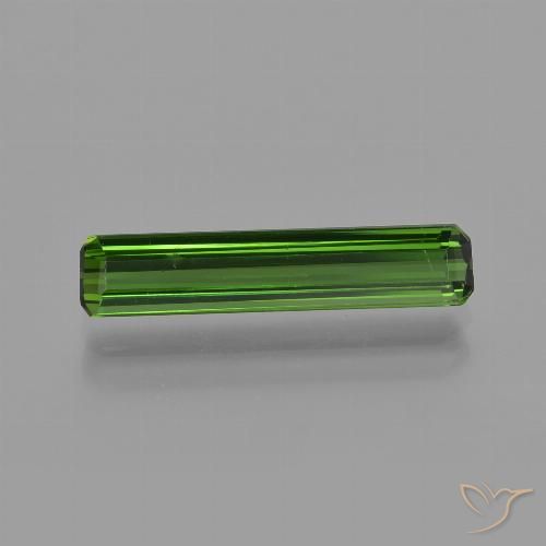 1.59ct Naturel Vert foncé Tourmaline, Taille émeraude, VS
