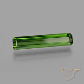 Tourmaline Vert foncé naturelle Octogone / coupe Émeraude, 1.59 ct, VS