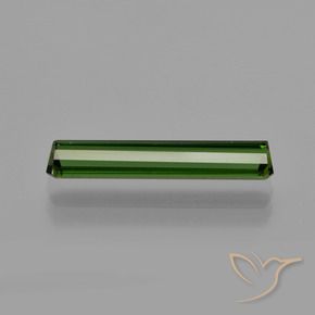 Tourmaline Vert foncé naturelle Octogone / coupe Émeraude, 1.59 ct, VS