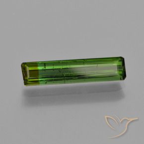 Tourmaline Vert terreux naturelle Octogone / coupe Émeraude, 1.52 ct, VS-SI