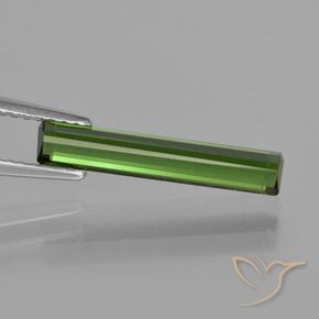 Tourmaline Forêt verte naturelle Octogone / coupe Émeraude, 1.53 ct, VVS-VS