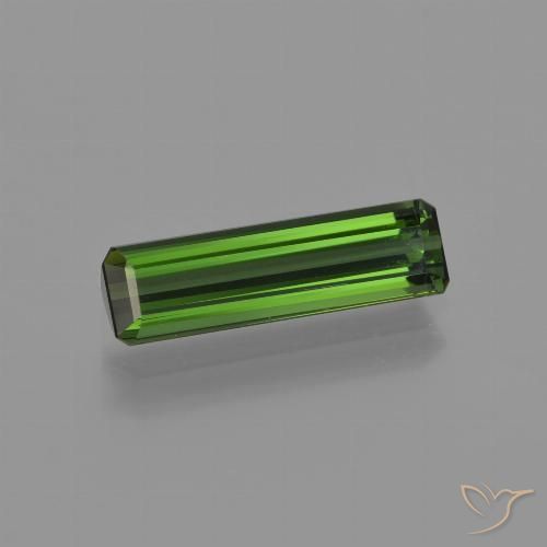 1.51ct Naturel Vert foncé Tourmaline, Taille émeraude, VVS-VS