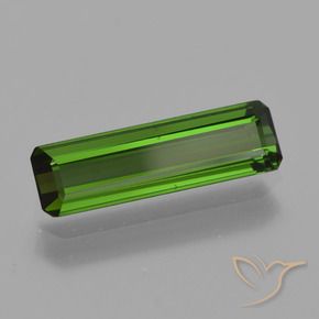 Tourmaline Vert moyen naturelle Octogone / coupe Émeraude, 1.12 ct, VVS-VS