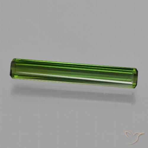 1.11ct Naturel Vert terreux Tourmaline, Taille émeraude, VS