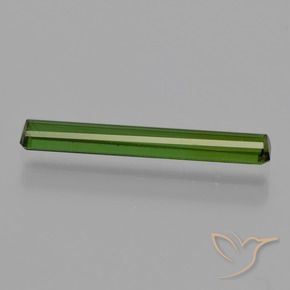 Tourmaline Vert terreux naturelle Octogone / coupe Émeraude, 1.11 ct, VS