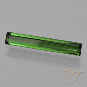 Tourmaline Vert terreux naturelle Octogone / coupe Émeraude, 1.08 ct, VVS-VS