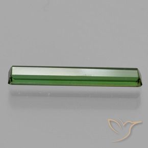 Tourmaline Vert terreux naturelle Octogone / coupe Émeraude, 1.08 ct, VVS-VS