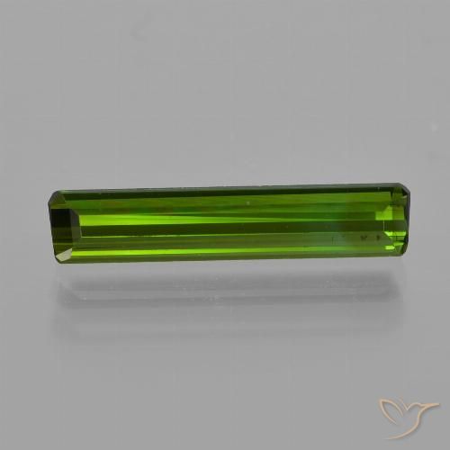 1.16ct Naturel Forêt verte Tourmaline, Taille émeraude, VS