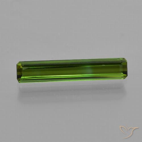 1.00ct Naturel Vert foncé Tourmaline, Taille émeraude, VS