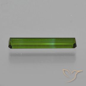 Tourmaline Vert foncé naturelle Octogone / coupe Émeraude, 1.00 ct, VS