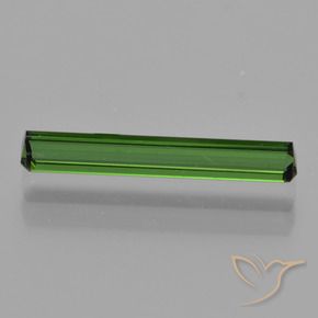 Tourmaline Vert moyen naturelle Octogone / coupe Émeraude, 1.08 ct, VVS-VS