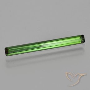 Tourmaline Vert terreux naturelle Taille émeraude, 1.03 ct, VVS-VS