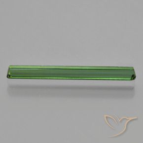 Tourmaline Vert terreux naturelle Taille émeraude, 1.03 ct, VVS-VS
