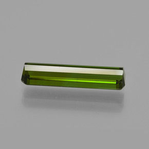 Tourmaline vert terreux naturelle taille émeraude, 2,15 ct, VVS-VS