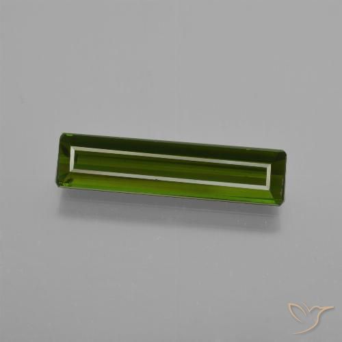 2.01ct Naturel Vert terreux Tourmaline, Taille émeraude, VS