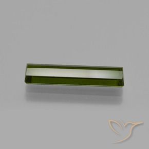 Tourmaline Vert terreux naturelle Octogone / coupe Émeraude, 2.01 ct, VS