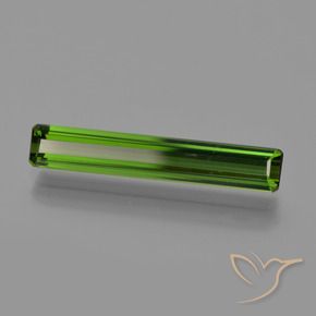 Tourmaline Vert foncé naturelle Octogone / coupe Émeraude, 2.11 ct, VVS-VS