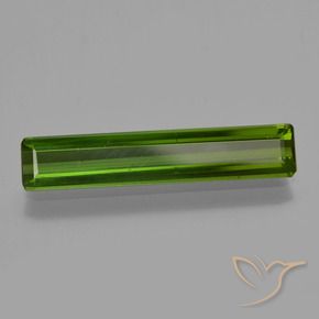 Tourmaline Vert foncé naturelle Octogone / coupe Émeraude, 2.34 ct, VVS-VS