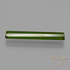 Tourmaline Vert foncé naturelle Octogone / coupe Émeraude, 2.34 ct, VVS-VS