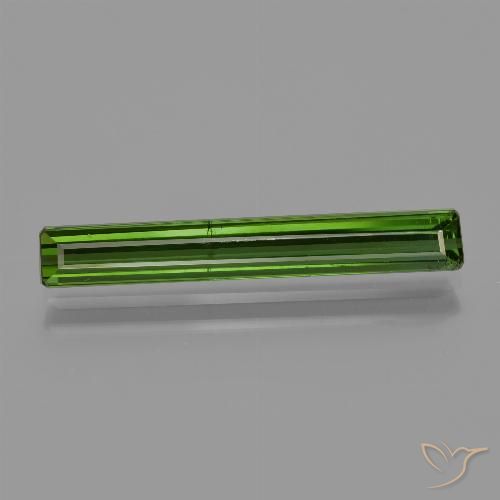 2.01ct Naturel Vert forêt profond Tourmaline, Taille émeraude, VS-SI