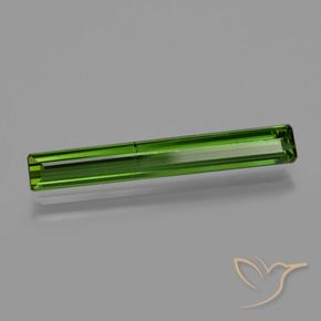Tourmaline Vert forêt profond naturelle Octogone / coupe Émeraude, 2.01 ct, VS-SI