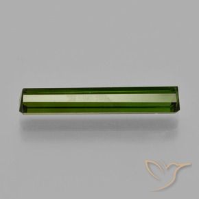 Tourmaline Vert foncé naturelle Octogone / coupe Émeraude, 3.19 ct, VS