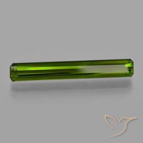 Tourmaline Vert terreux naturelle Octogone / coupe Émeraude, 3.27 ct, VS