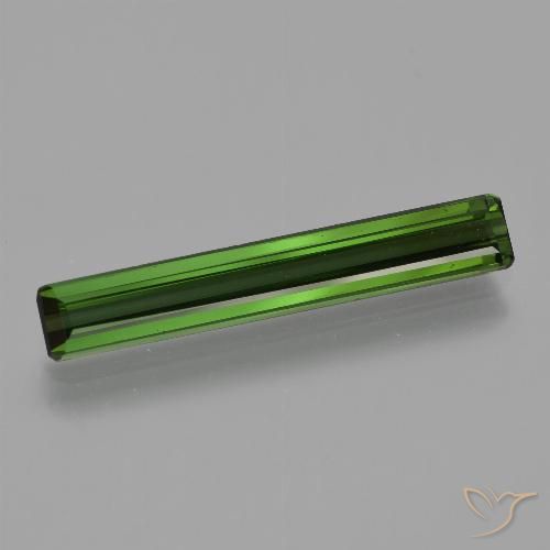 2.20ct Naturel Forêt verte Tourmaline, Taille émeraude, VS