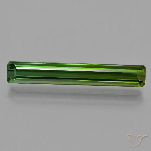 2.60ct Naturel Vert foncé Tourmaline, Taille émeraude, VS