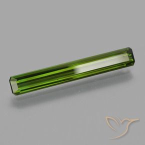 Tourmaline Vert terreux naturelle Octogone / coupe Émeraude, 2.00 ct, VS