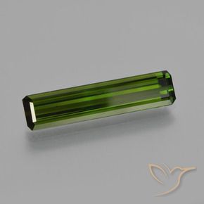 Tourmaline Vert foncé naturelle Octogone / coupe Émeraude, 2.59 ct, VS